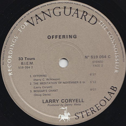 Larry Coryell : Offering (LP, Album)