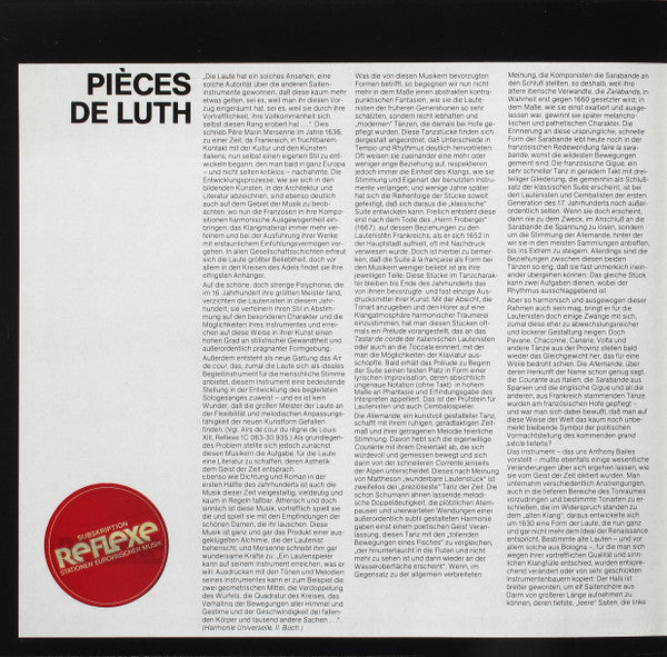 Anthony Bailes : Pièces De Luth (LP)