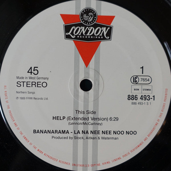 Bananarama, Lananeeneenoonoo : Help (12", Maxi)