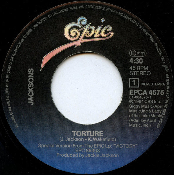 The Jacksons : Torture (7", Single)