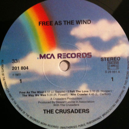 The Crusaders : Free As The Wind (LP, Album, RE)