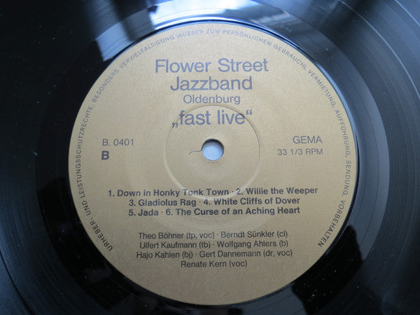 Flower Street Jazzband : Fast Live (LP, Album)