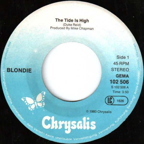 Blondie : The Tide Is High (7", Single)