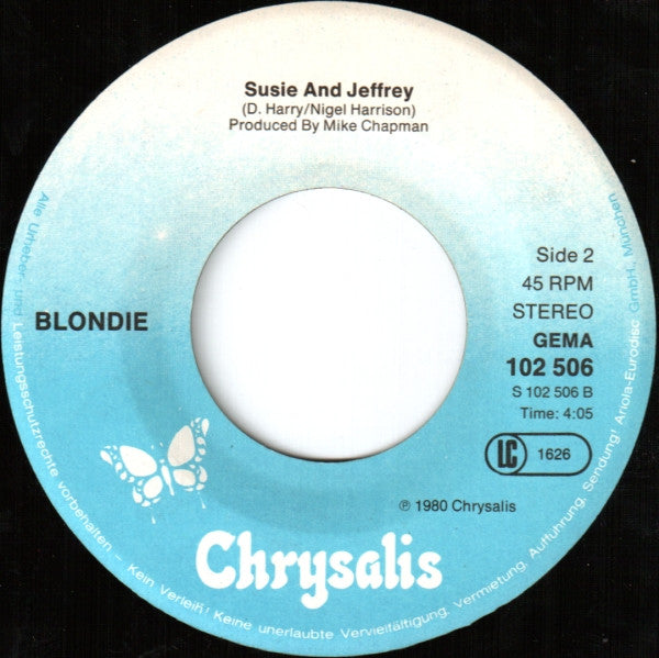 Blondie : The Tide Is High (7", Single)