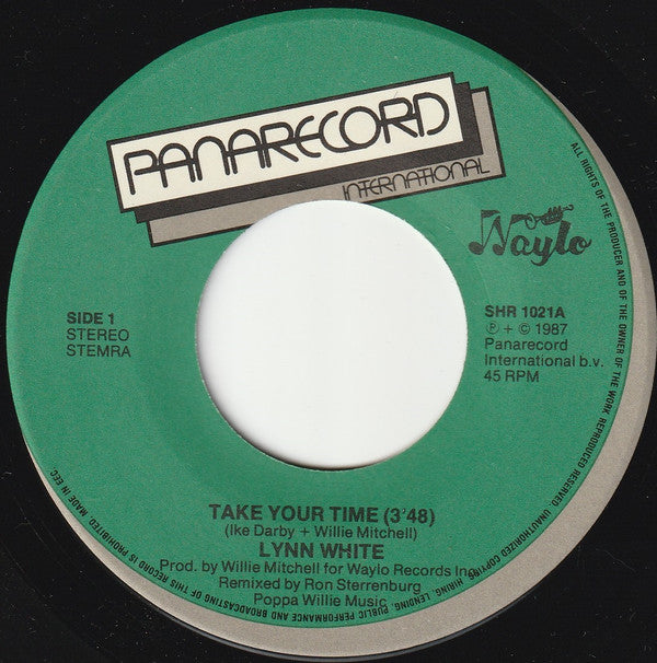 Lynn White : Take Your Time / Don't Let Success (7", Single)