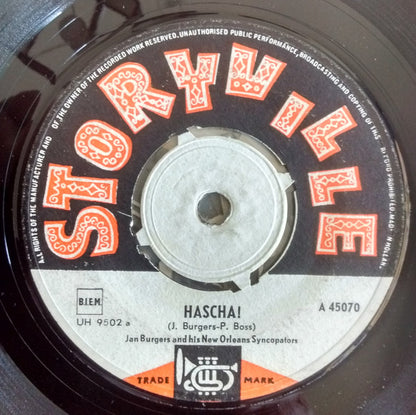 Jan Burgers And His The New Orleans Syncopators : Hascha! (7", Single)