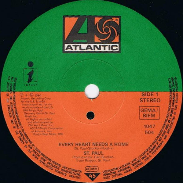 St. Paul : Every Heart Needs A Home (7", S/Sided, Single)