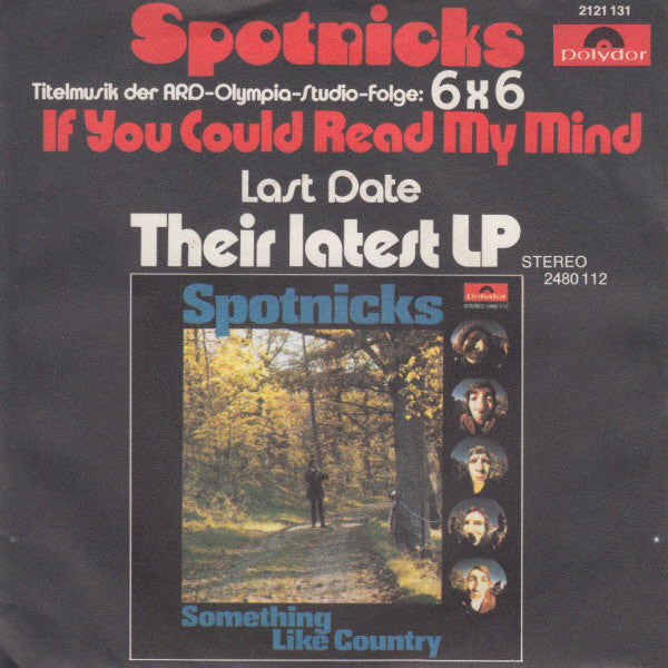 The Spotnicks : If You Could Read My Mind (7", Single)