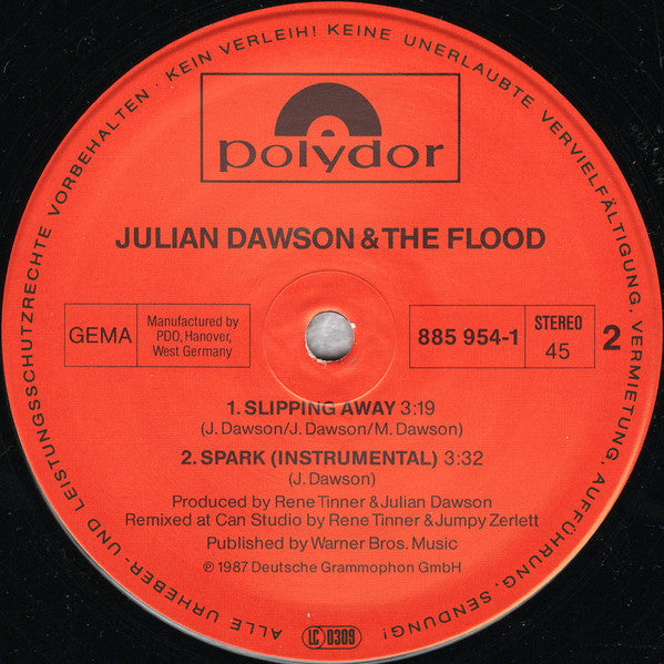 Julian Dawson & The Flood (3) : Slipping Away (12", Maxi)