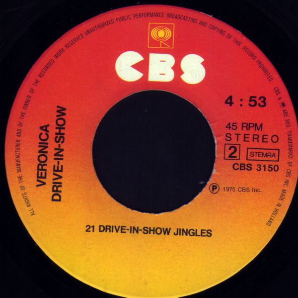 Cliff Nobles & Co / No Artist : Tune Van De Veronica Drive-In-Show & 21 Drive-In-Show Jingles (7", Single)