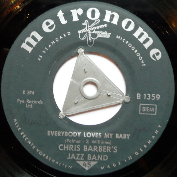 Chris Barber's Jazz Band : Everybody Loves My Baby / Dixie Cinderella (7", Single, Mono, Tri)