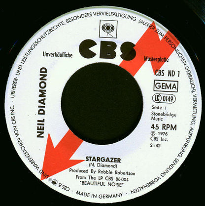 Neil Diamond : Stargazer (7", Single, Promo)