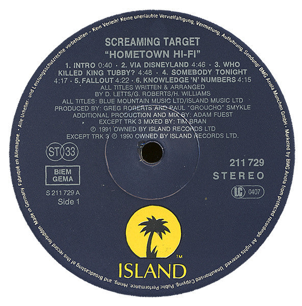 Screaming Target : Hometown Hi-Fi (LP, Album)