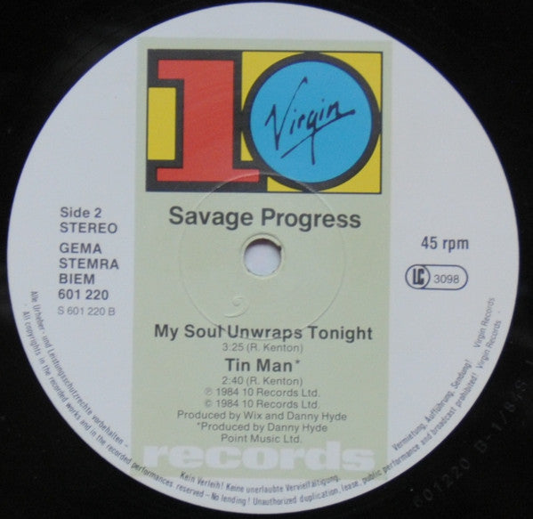 Savage Progress : My Soul Unwraps Tonight (12")