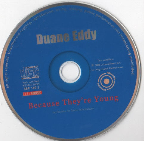 Duane Eddy : Because They're Young (CD, Comp)