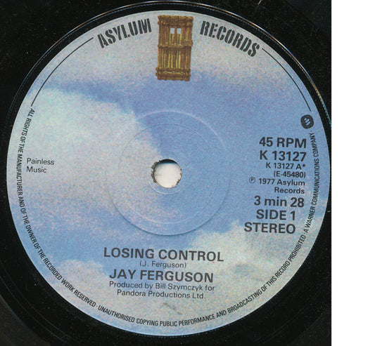 Jay Ferguson : Losing Control (7", Single)