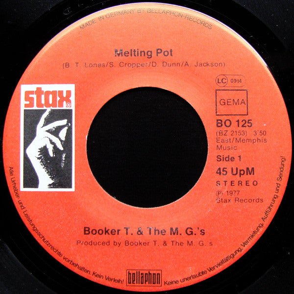 Booker T. & The M. G.'s* : Melting Pot / Slum Baby (7")