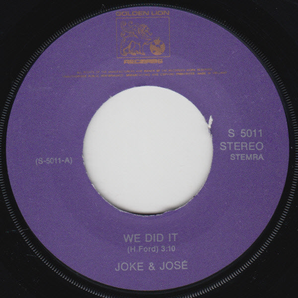 Joke Copier & José Marcello : We Did It (7", Single)