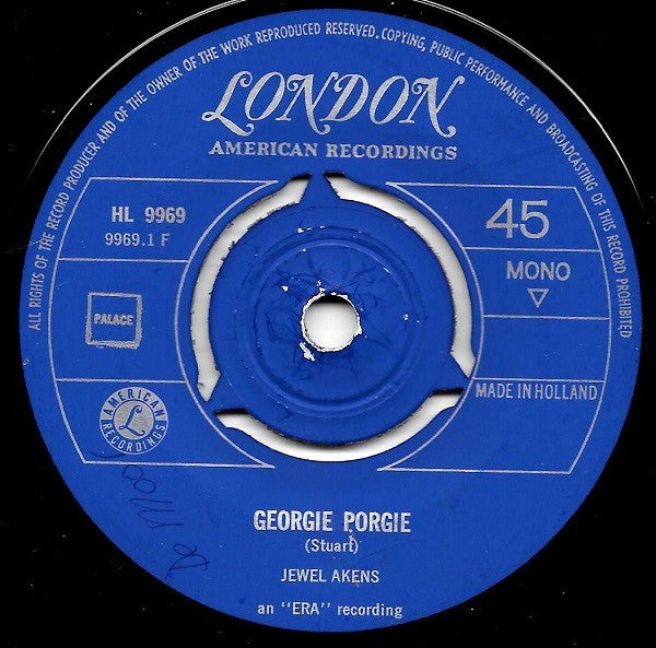 Jewel Akens : Georgie Porgie / Around The Corner (7", Single)