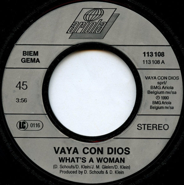 Vaya Con Dios : What's A Woman? (7", Single)