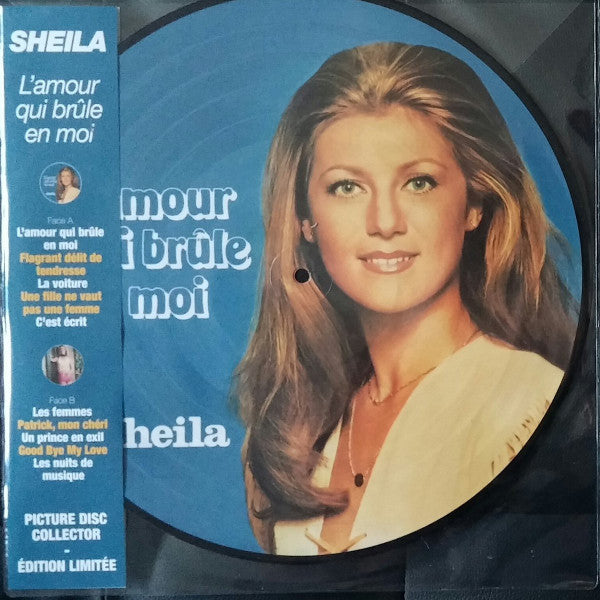 Sheila (5) : L'Amour Qui Brûle En Moi (LP, Album, Ltd, Pic, RE)