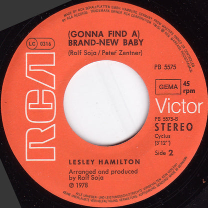 Lesley Hamilton : No Hollywood Movie (7", Single)