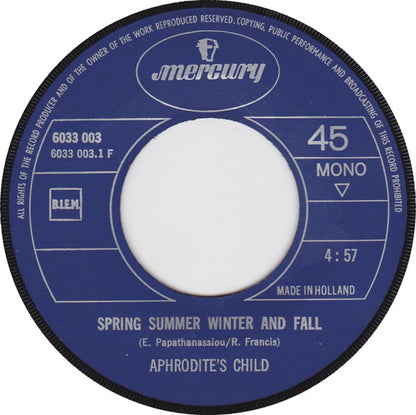 Aphrodite's Child : Spring Summer Winter And Fall / Air (7", Single, Mono)