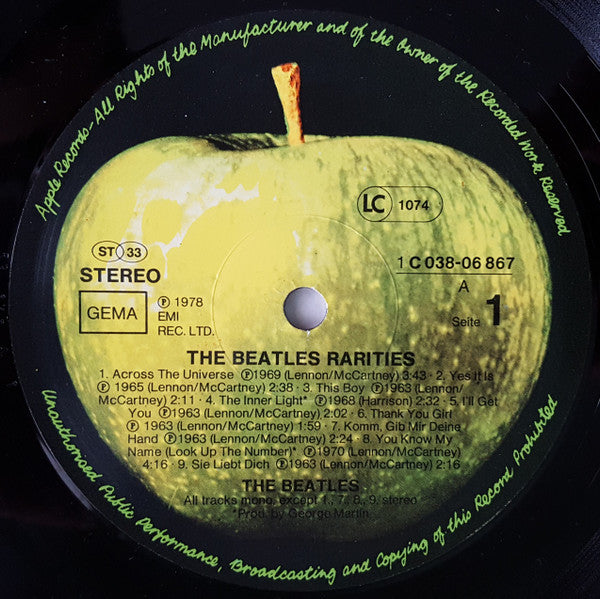 The Beatles : Rarities (LP, Comp)