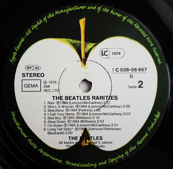 The Beatles : Rarities (LP, Comp)