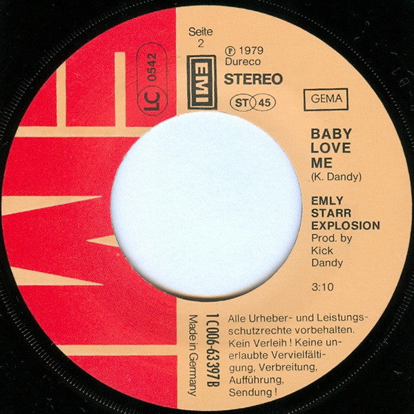 Emly Starr Explosion : Hey Aloha (Honolulu) (7", Single)