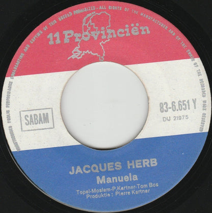 Jacques Herb : Manuela (7", Single, Red)