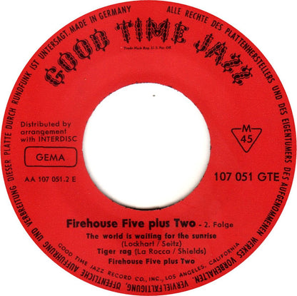 Firehouse Five Plus Two : Firehouse Five Plus Two Vol. 2 (7", EP)