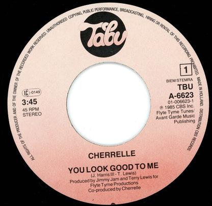 Cherrelle : You Look Good To Me (7", Single)