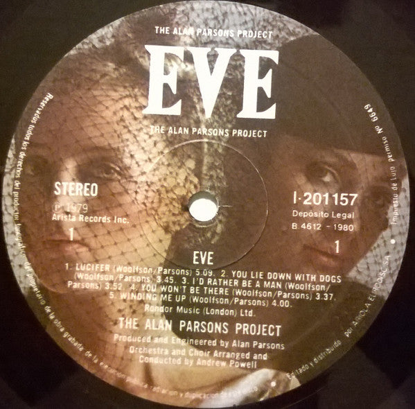 The Alan Parsons Project : Eve (LP, Album, RE, Gat)