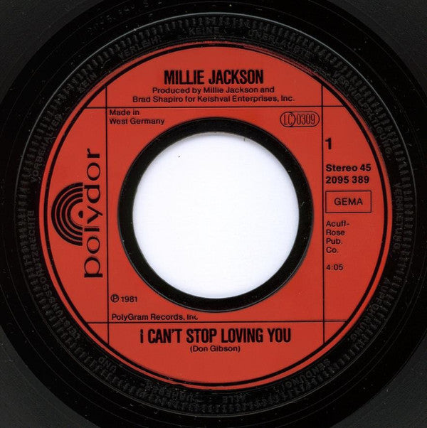 Millie Jackson : I Can't Stop Loving You (7", Single)