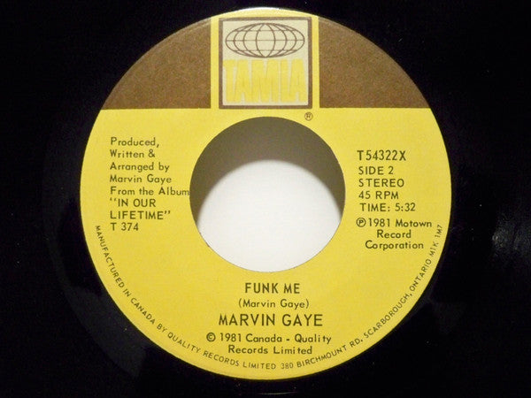 Marvin Gaye : Praise / Funk Me (7", Single)